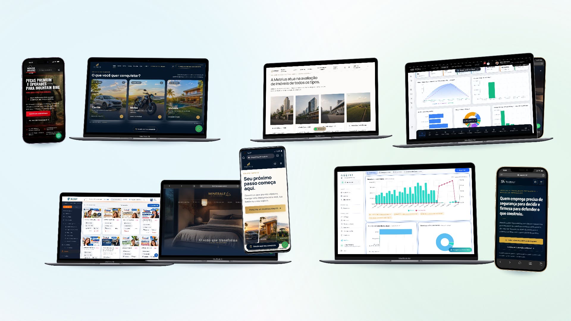 Vídeo com cases de sites, lojas virtuais e sistemas web entregues pela Smalldata.