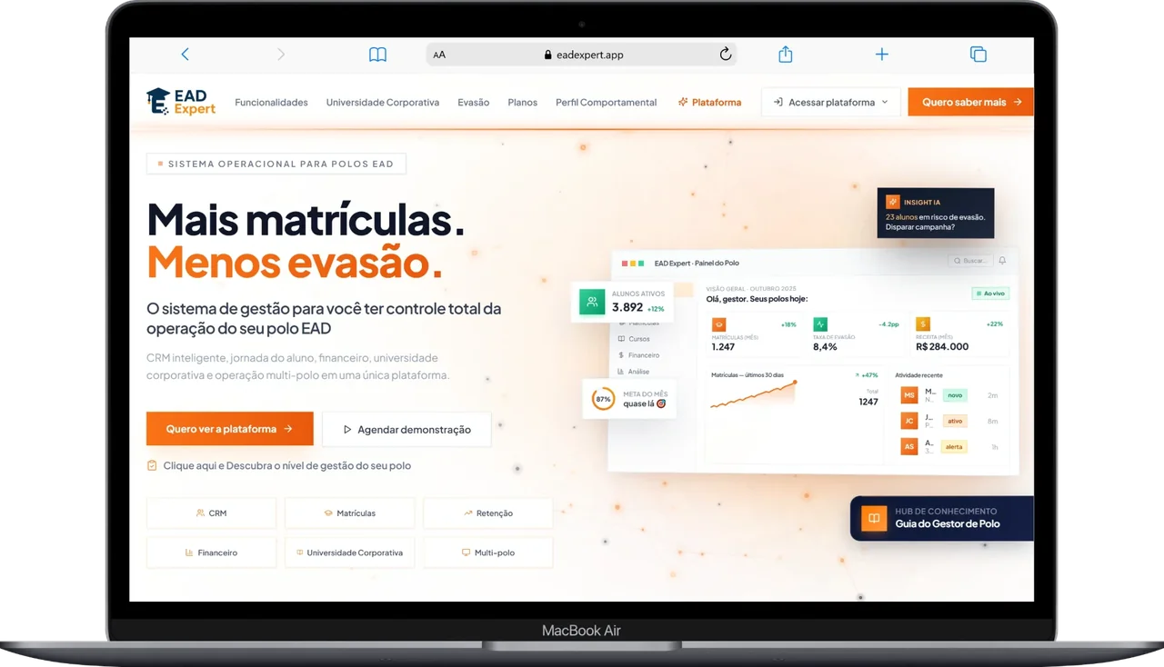 Mockup desktop — EAD Expert