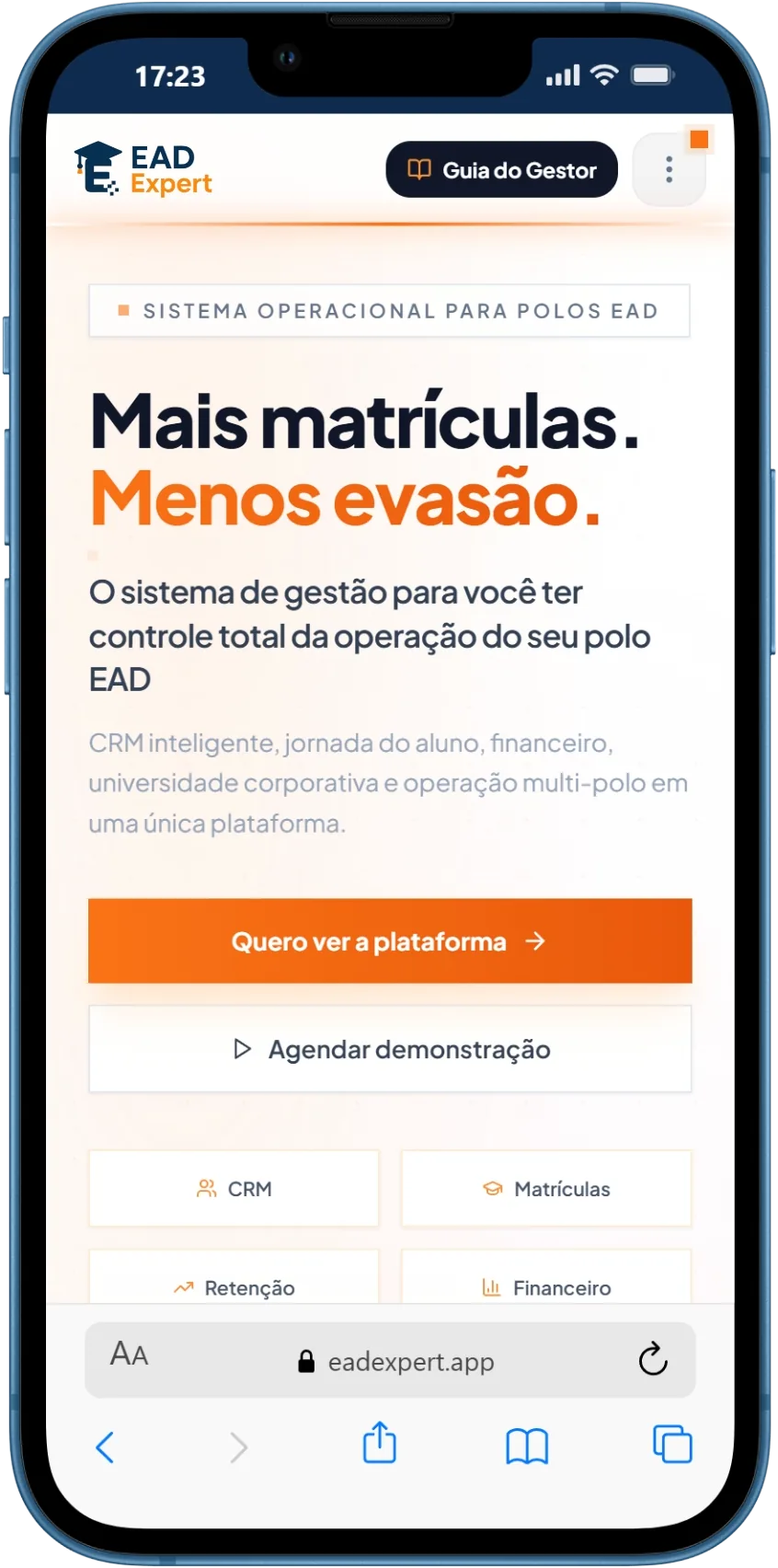 Mockup mobile — EAD Expert